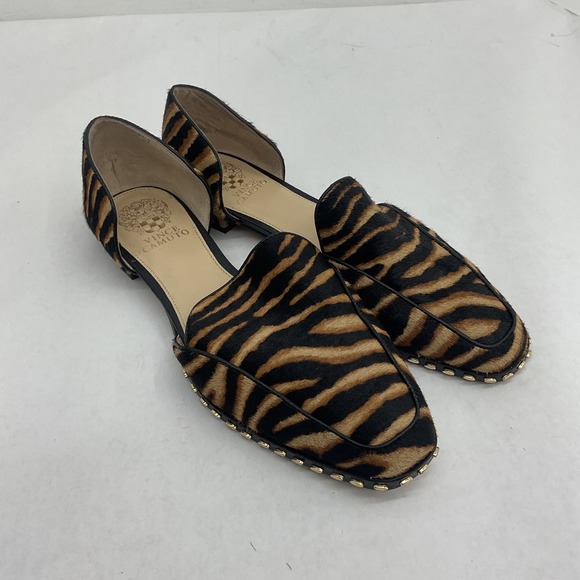 Vince Camuto | Shoes | Vince Camuto Brown Leather Zebra Print Calf Hair ...